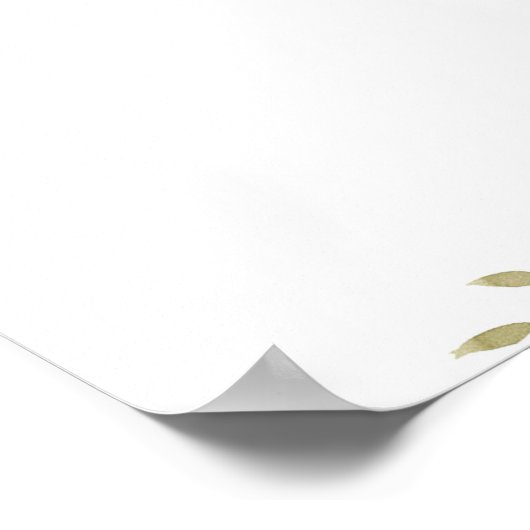 Personalisiertes Angebot Poster (Ecke)