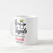 PERSONALISIERTES ANGEL-VERSPRECHEN - PSALM 91:11 KAFFEETASSE (Vorderseite Links)