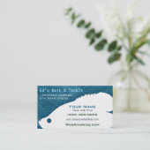 Personalisiertes Angeln | Köder- und Angelshop Visitenkarte (Stehend Vorderseite)