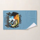 Personalisiertes Angelturnier Fischfeindlichkeit Badhandtuch Set (Handtuch)
