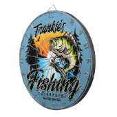 Personalisiertes Angelturnier Fischfeindlichkeit Dartscheibe (Vorderseite rechts)