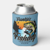 Personalisiertes Angelturnier Fischfeindlichkeit Dosenkühler (Kanne Vorderseite)