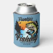 Personalisiertes Angelturnier Fischfeindlichkeit Dosenkühler (Kanne Rückseite)