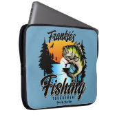 Personalisiertes Angelturnier Fischfeindlichkeit Laptopschutzhülle (Vorne Rechts)