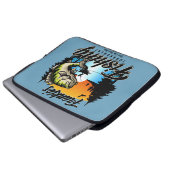 Personalisiertes Angelturnier Fischfeindlichkeit Laptopschutzhülle (Vorne Knopf)