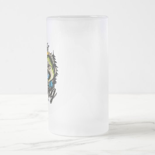 Personalisiertes Angelturnier Fischfeindlichkeit Mattglas Bierglas (Mittel)