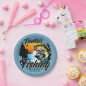 Personalisiertes Angelturnier Fischfeindlichkeit Pappteller (Party)