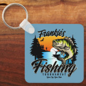 Personalisiertes Angelturnier Fischfeindlichkeit Schlüsselanhänger (Vorderseite)