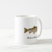 Personalisiertes Anglergeschenk – Forellen-Angel-D Kaffeetasse (VorderseiteRechts)