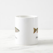 Personalisiertes Anglergeschenk – Forellen-Angel-D Kaffeetasse (Mittel)