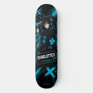 Personalisiertes Anime Cyan Skateboard Deck