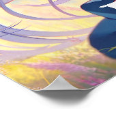 Personalisiertes Anime Girl Violinspiel Poster (Ecke)