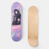 Personalisiertes Anime-Pastell- und Rosa-Skateboar Skateboard (Vorderseite)