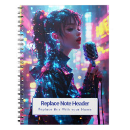Personalisiertes Anime-Themen-Notizbuch Notizblock