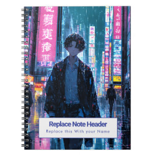 Personalisiertes Anime-Themen-Notizbuch Notizblock