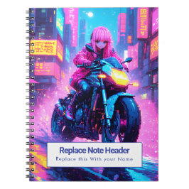 Personalisiertes Anime-Themen-Notizbuch Notizblock