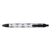 Personalisiertes Anker-Schiffsrad-Nautik-Tinte Kugelschreiber (Rückseite)