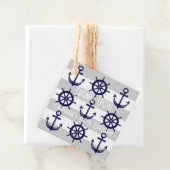 Personalisiertes Ankerboot Rad gestrichen nautisch Geschenkanhänger (Beispiel)