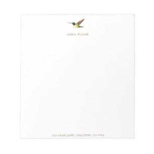 Personalisiertes Anna-Hummingbird-Notepad Notizblock