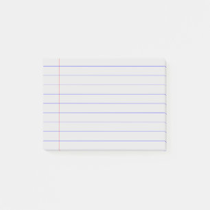 Personalisiertes anpassbares liniertes Notizbuchpa Post-it Klebezettel