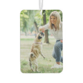 Personalisiertes, anpassbares zweiseitiges Foto Autolufterfrischer (Rückseite)