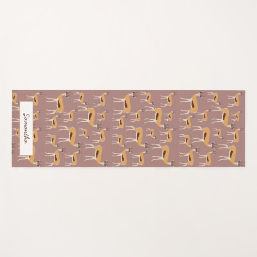 Personalisiertes Antelope-Tiermuster Yogamatte (Vorderseite (Horizontal))