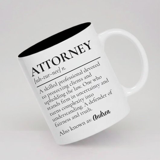 Personalisiertes Anwalt Definition Tasse Geschenk