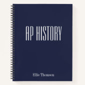 Personalisiertes AP History Lined Paper Simple Des Notizblock (Vorderseite)
