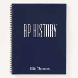 Personalisiertes AP History Lined Paper Simple Des Notizblock