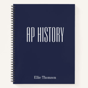 Personalisiertes AP History Lined Paper Simple Des Notizblock