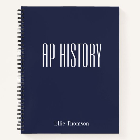 Personalisiertes AP History Lined Paper Simple Des Notizblock (Vorderseite)