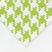 Personalisiertes apfelgrünes, fleecedecke (Ecke)