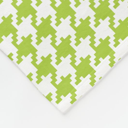 Personalisiertes apfelgrünes, fleecedecke (Ecke)