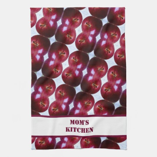 Personalisiertes Apple Pattern Küchentuch (Vertikal)