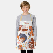 Personalisiertes Apron mit glücklichen Katzen Name Schürze (Getragen)