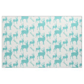 Personalisiertes Aqua Deer mit Abstraktem Muster Stoff (Fat Quarter (45,7 x 55,9 cm))