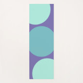 Personalisiertes Aqua Green und Lila Yogamatte (Vorderseite)