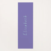 Personalisiertes Aqua Green und Lila Yogamatte (Rückseite)