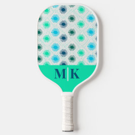 Personalisiertes Aqua Mitte Jahrhundert Modernes M Pickleball Schläger