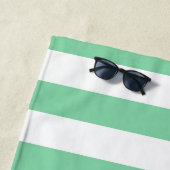 Personalisiertes Aqua Strip Strandtuch (Beispiel)