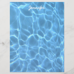 Personalisiertes aquablaues Schwimmbad-Wasser-Foto