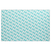 Personalisiertes aquamarines Aqua-Name-Dragonfly-F Stoff (Fat Quarter (45,7 x 55,9 cm))