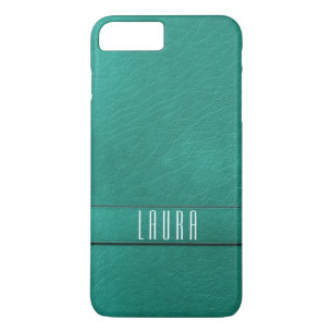 Personalisiertes aquamarines Imitat-lederner Case-Mate iPhone Hülle