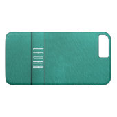 Personalisiertes aquamarines Imitat-lederner Case-Mate iPhone Hülle (Rückseite (Horizontal))