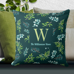 Personalisiertes Aquarell-Blumengarten-Geschenk  Kissen