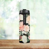 Personalisiertes Aquarell-Bouquet Thermosbecher
