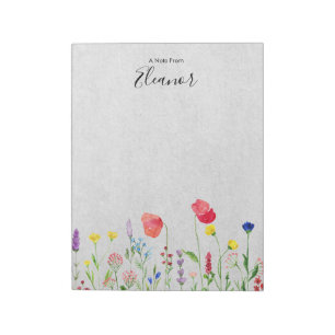 Personalisiertes Aquarell Notizblock