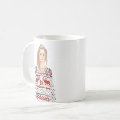 Personalisiertes Aquarellbild Weihnachten Tasse (Vorderseite Links)