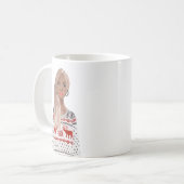 Personalisiertes Aquarellbild Weihnachten Tasse (Vorderseite Links)