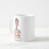 Personalisiertes Aquarellbild Weihnachten Tasse (Vorderseite Links)